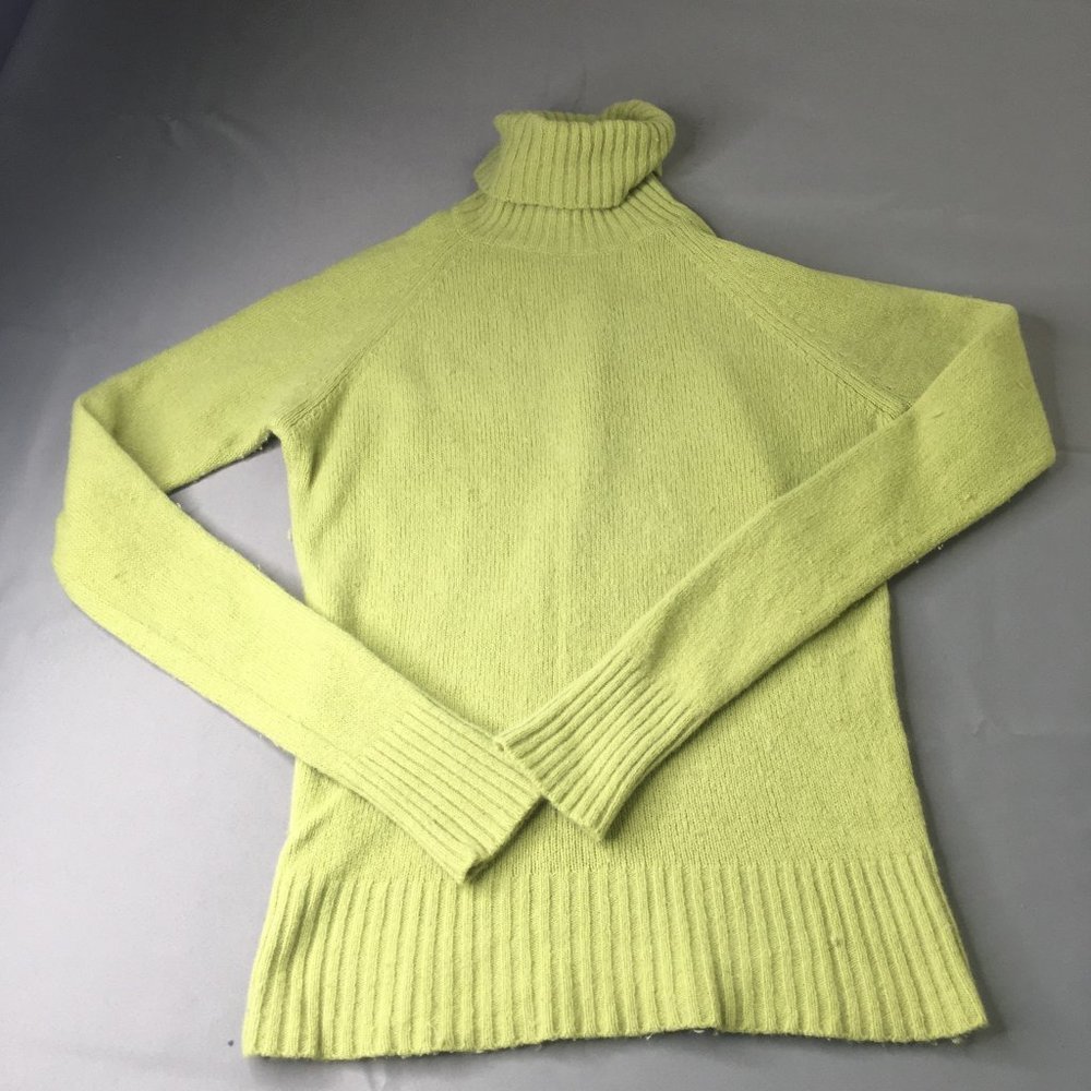 Ice Collection Women’s Large Green Turtleneck Knit Sweater Italy